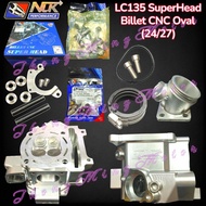 NLK Performance Super Head BILLET CNC Oval (Vpro)(LC135), (24/27)(25/28)(26/29)(27/30)