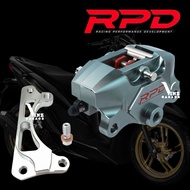 Stylo 160 CBS 2 Piston Caliper Size 220 Mm Caliper by RPD Quantum Titanium Grey Red Logo Stylo 160 C