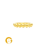 Orient Jewellers 916 Gold Glossy Spiral Ring