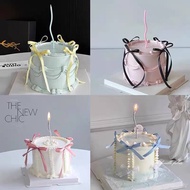 Satin Ribbon Ribbon Cake Decoration Satin Ribbon 1cm Cake Ribbon Aesthetic/ Cake Topper Ribbon