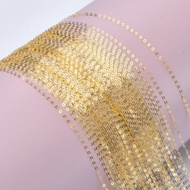 เครื่องประดับอย่างดีทองแท้โซ่สร้อยคอทองคำสีเหลือง18K XF800 AU750แท้สำหรับผู้หญิง X269แต่งงาน22-9-14ป