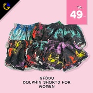 Smoke Taslan Raffles Shorts For Women (Random)