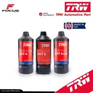 TRW น้ำมันเบรคสังเคราะห์ DOT3  / DOT4 / DOT4 ESP / DOT5.1 น้ำมันเบรก น้ำมันเบรค TRW ขนาด 1ลิตร และ 0