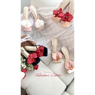 Orlane Hailey Black Stiletto Heels | Butterfly Orchid Heels | Women's Heels | Wedding Party