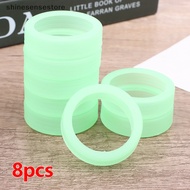shi 8Pcs Silicone Luminous Green Luggage Wheels Protector Noise Wheels Guard Cover Luggage Suitcase Wheels Protection Cover nn