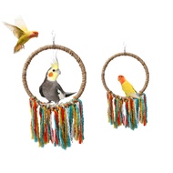 Mainan Buaian Burung Burung Binatang Berwarna-warni Burung Mengunyah Menggigit Mainan Sangkar Burung