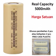 BATERAI 26650 HLY 37VOLT 5000MAH AUTHENTIC REAL KAPASITAS