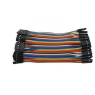 10cm Color Dupont Line Female To Double Head 1 1 With Plastic Shell 40 Pieces In A Row Pitch 2.54mm