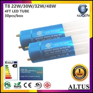 30PCS X IWACHI 30W 4feet LED T8 Glass Tube (Extra Bright) (Daylight 6500k)