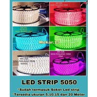 LED STRIP LIGHT METER 5050+Socket/SMD PER METER LED STRIP 5050 SMD