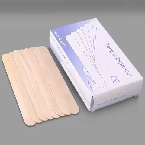 10/30/50/100PCS Tattoo Disposable Tongue Depressor Wooden Tattoo Waxing Stick Individual Paper Pack 