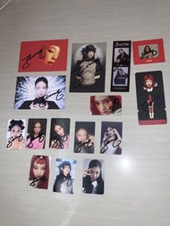 Blackpink親筆簽名官方小卡，上圖1-4 ，$100@1