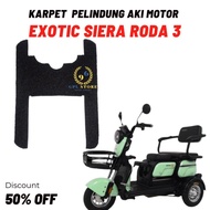 Ready Alas Kaki Karpet Sepeda Motor Listrik Roda 3 Exotic Sierra Roda