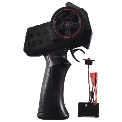 A84F-AX-7S AX7S 2.4G 3CH Transmitter Remote Controller With 2 In 1 Receiver ESC For WPL D12 MN D90 M
