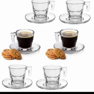 Coffee Glass, 80ML ESPRESSO Glass, ONE SHOOT ESPRESSO Glass (6PCS)