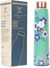 Pure Copper Water Bottle Experience the Benefits of MERCAPE® Pure Copper Water Bottle - Joint Less, Leak Proof (900ml) (Classic 2)