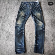 celana fading jeans