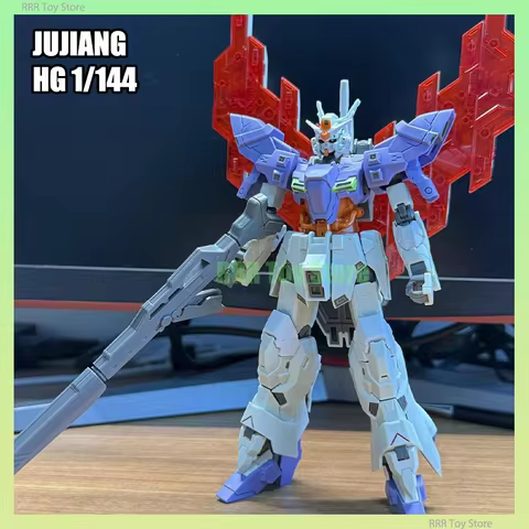 New JUJIANG HG 1/144 Moon Long Rifle Equipped Assembly Model Kit AMS-123X Limited Ver Action Figures