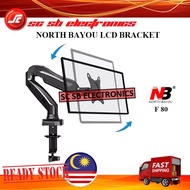 NORTH BAYOU NB F 80 17"-27" INCH COMPUTER MONITOR DESKTOP HOLDER ARM BRACKET FULL MOTION LCD TV MOUNT