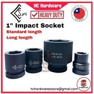 [ SYG ] 1” Impact Socket TA series Sq Dr 6PT, size 54mm ~ 90mm, Standard & Long Deep , Air Tools, Im