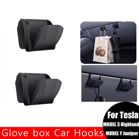 For Tesla Model 3/Y 2025 Highland Juniper Glove box Car Hooks ABS Storage Holder Tesla Model 3 Car D