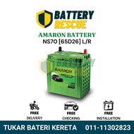 [Installation Provided] NS70 |NS70L | 65D26L/R | Amaron Hi Life Car Battery Bateri Kereta | Sentra Cefiro Serena Navara