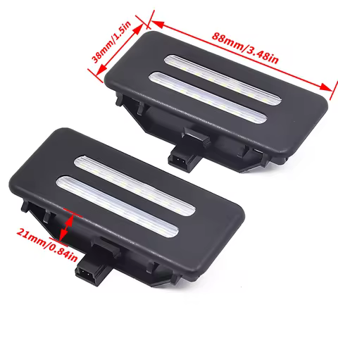 2Pcs LED Interior Sun Visor Vanity Mirror Lamps For BMW E90 X1 E84 X5 E70 X6 E71 E72 E91 E92 X3 F25 