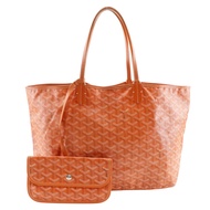 GOYARD Saint Louis PM 手提包，PVC材質，橘色，肩背包/手提包，A4尺寸，開口，男女通用 [二手]