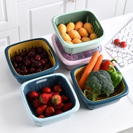 Multi Function Kitchen Rinsing Bowl With Cover Bekas Letak Sayur Bawang Buah Alatan Perkakas Barang 