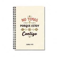 1 Christian-Themed Spiral Notebook With Spanish Verse "NO TEMAS PORQUE ESTOY Contigo" & Isaiah 41:10