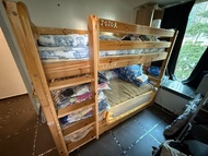 Flexa 上下格床，連子母床框（不包床墊）Bunk Bed Frame with Trundle Bed (exclude matress)