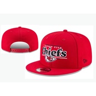 Kansas City Chiefs Baseball Cap, New Era 9FIFTY, Flat Brim Adjustable Cap, Casual Outdoor Unisex Sun
