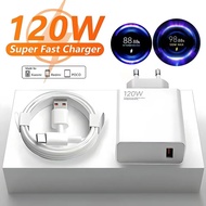 For Xiaomi 120w Rapid Charger 6A USB c Type Cable 120w Super Fast Charger