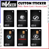 CAR BRAND - Touch n Go Card Sticker Cover / TNG CARD Sticker / Bank Card Sticker / Access Card / ATM