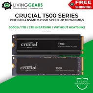 Crucial T500 SERIES M.2 PCIE NVME GEN4 SSD PC Desktop &amp; Notebook ( 1TB / 2TB / 4TB )