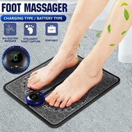 EMS Foot Massager Pad Mat Alat Pijat Kaki Akupuntur Elektrik Pulse S / Electric EMS Foot Massager Al