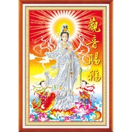 3D Cross Embroidery Painting of Guan Yin A927 (CUSTOMER'S DIY) Size: 47X67CM