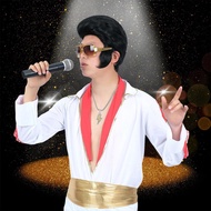 Elvis Presley Same Style Wig Set Rock Wig Stage Performance Wig 7X5D