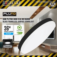 PLUTO FRAMELESS SURFACE DOWNLIGHT [48W] (ROUND) PLT700-36W-R [BLACK]