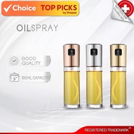 Oil Spray Glass Bottle Leak-Proof Press Pump for Even Cooking 100ml