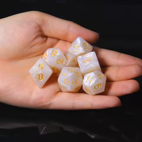 7 pcs of multi-sided dice games suitable for family multiplayer party board games