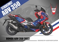 Hugsticker สติ๊กเกอร์ติดรถ สติ๊กเกอร์ ADV 350 ลายดาว (Star)