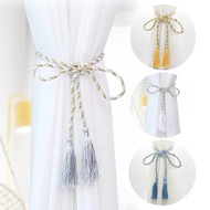 1Pair Modern Simple Tassel Hanging Small Binding Rope, Curtain Accessories, Cotton Curtain Window Sc