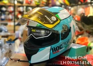Mũ bảo hiểm Fullface ROC R03 2 kính chính hãng tem Leopard tặng kèm khăn trùm đầu và túi rút