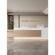 Front desk reception counter, simple design for company, hotel lobby, sales department lobby, cashie