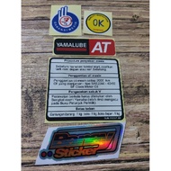 YAMAHA NOUVO INDONESIA WARNING STICKER YAMAHA STICKER MOTORCYCLE STICKER