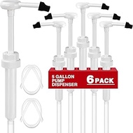 6 Pcs 5 Gallon Pump Dispenser 38-400 1 oz Dispenser Pump for Large Gallon Bucket with 50cm Extended 