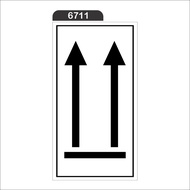 B3 WASTE LABEL STICKER 7X15 CM