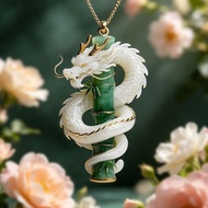 翠影流金佩轻奢精致项链吉祥寓意新中式女汉服挂饰转运招财装饰链8.1 Emerald Shadow and Golden Glitter Light Luxury Exquisite Necklace 