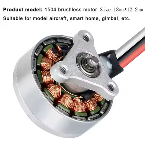 1Pc 1504 Brushless Motor 7.4V Pan-Tilt Aircraft For 4 Axes Remote Control Airplanes Quadcopter Model